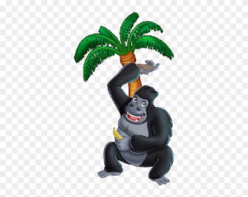Funny Baby Monkeys - Cartoon Gorilla In Tree