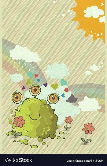 Funny background vector image
