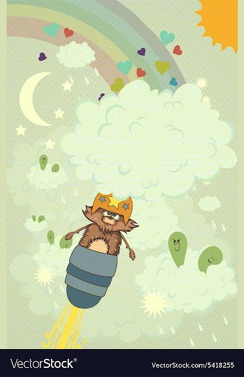Funny background vector image
