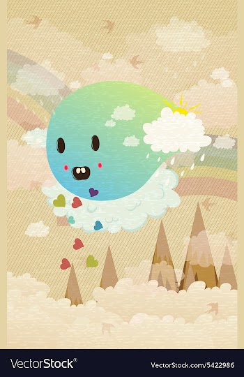 Funny background vector image