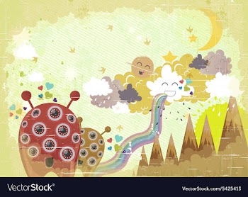 Funny background vector image