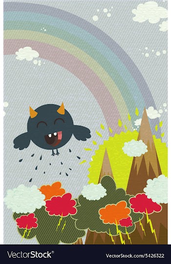 Funny background vector image