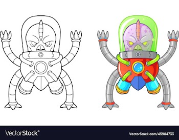 funny cartoon alien