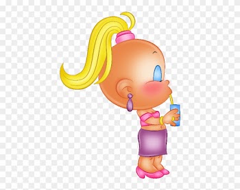 Funny Cartoon Baby Girl Clip Art Images - Animated Baby Girl Funny