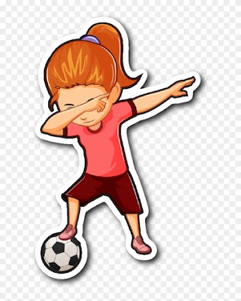 Funny Dabbing Dance Soccer Sticker Car Bumper Decal - Dabbing Boy