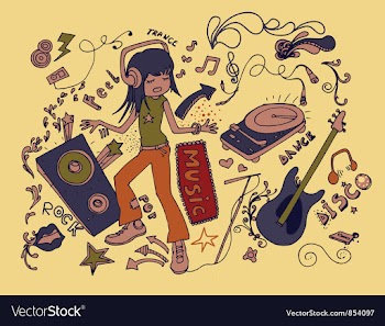 Funny doodles vector image