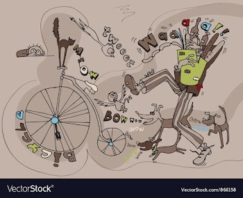 Funny doodles vector image