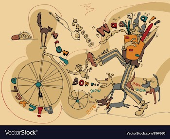 Funny doodles vector image