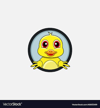 funny duck head character design perfect