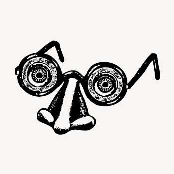 Funny fake eyeglasses nose illustration | Free Vector Illustration - rawpixel