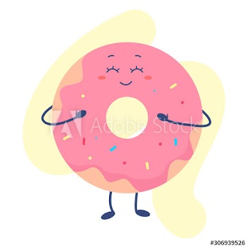 Funny fast food with cute face