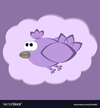 Funny Flying Bird vector image