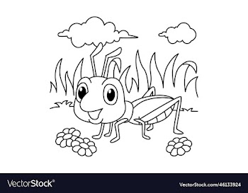 funny grasshopper cartoon characters