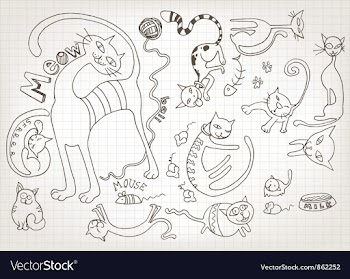 Funny hand drawn doodles vector image
