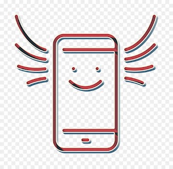 funny icon marketing icon mobile icon