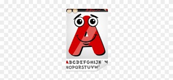 Funny Letter A Cartoon Illustration Wall Mural • Pixers® - Cartoon Alphabet Of Capital Letter