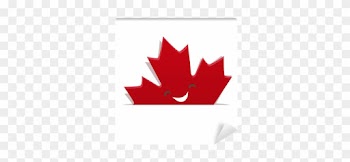 Funny Maple Leaf Of Canadian Flag Wall Mural • Pixers® - Canada Flag
