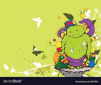 Funny monsters vector image