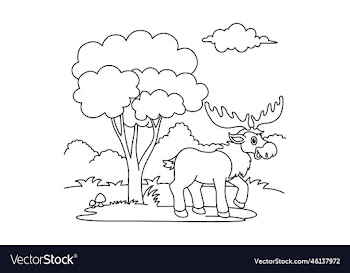 funny moose cartoon characters