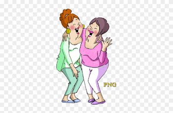 Funny Old People Vector Clipart - Art Impressions 4" X 3" Girlfriends Cling Rubber Stamp,