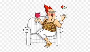 Funny Old People Vector Clipart - Art Impressions People 3 3/4" X 4" Cling Rubber Stamp,