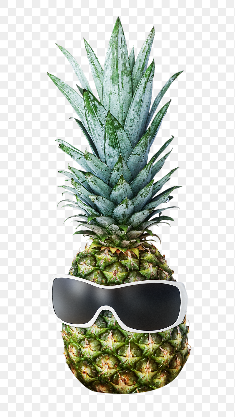 Funny pineapple png sticker, transparent | Free PNG - rawpixel