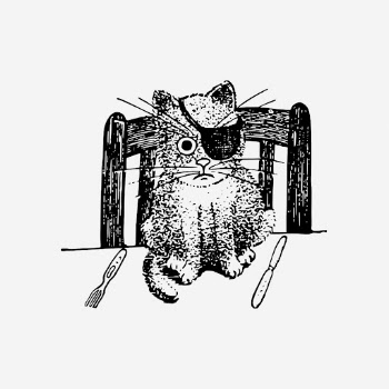 Funny pirate kitten drawing, animal | Free Photo - rawpixel