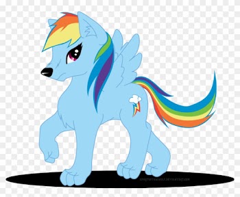 Funny Rainbow Dash Faces - My Little Pony Wolf