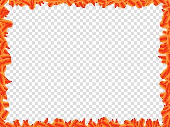 Funny Red Carrot Frame, red frame transparent background PNG clipart