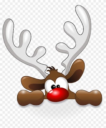 Funny Reindeer Christmaswinter Decor Amp Ideas Clip - Reindeer Head Clipart