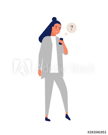 Funny smiling girl in suit sending messages via smartphone