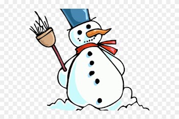Funny Snowman Clipart - Frosty Snowman Wall Clock