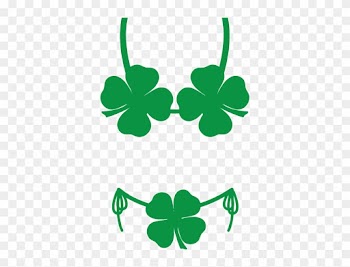 Funny St Patricks Day Four Leaf Clover Bikini Humor - Shamrock