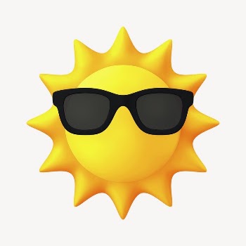 Funny sun collage element, 3D | Free PSD - rawpixel