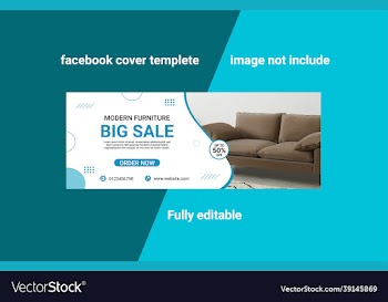 furniture facebook cover page template