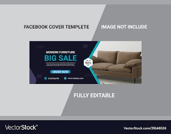 furniture facebook cover page template