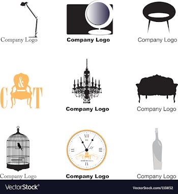 Furniture logos vector image