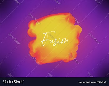 Fusion red yellow orange vector image
