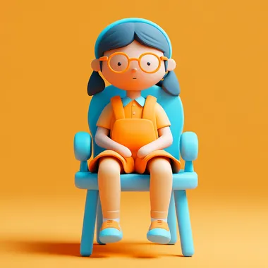Future-Ready: 3D Icon of a Student in Innovative Design Future-Ready: 3D Icon of a Student in Innovative Design