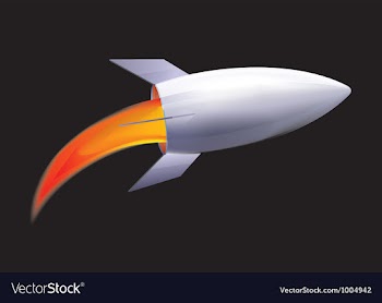 Future rocket vector image