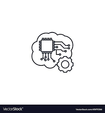 future technology creative icon from artificial