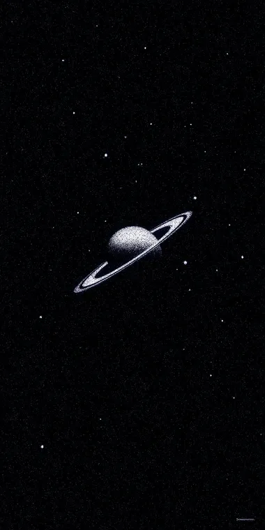 Futuristic 70s Space Art Featuring Saturn Futuristic 70s Space Art Featuring Saturn