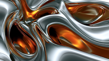 Futuristic Abstract Liquid Metal Flow