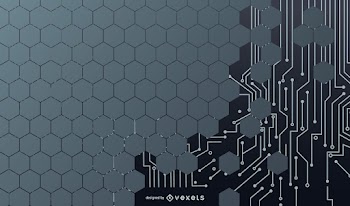 Futuristic Abstract Tech Digital Background Free Vector Download