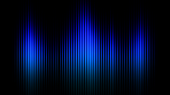 Futuristic Audio Waveform Light Installation