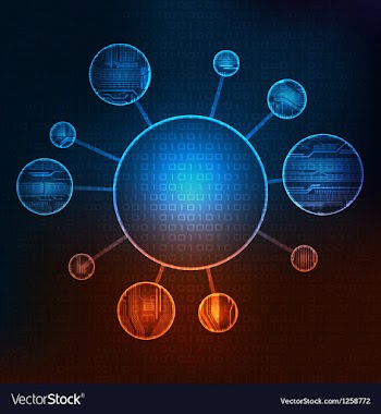 Futuristic background vector image