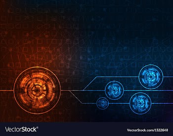 Futuristic background vector image