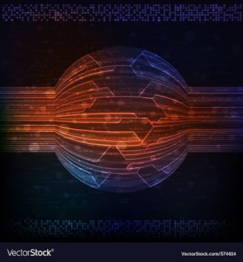 Futuristic background vector image