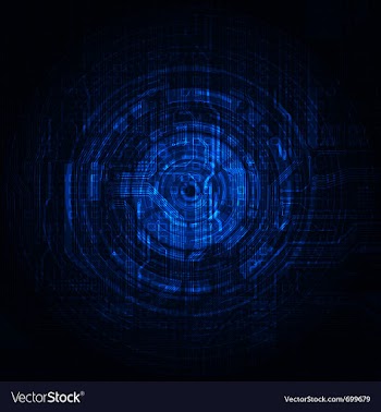 Futuristic background vector image