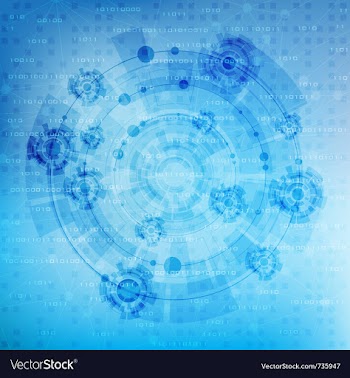 Futuristic background vector image